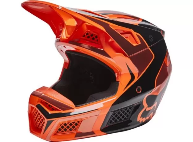 FOX Шлем V3 RS, Размер: XL, Цвет: Mirer Flow Orange 2022