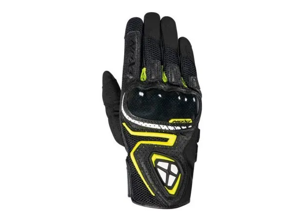 IXON Мотоперчатки RS5 Air, Размер: XXL, Цвет: Black/White/Yellow