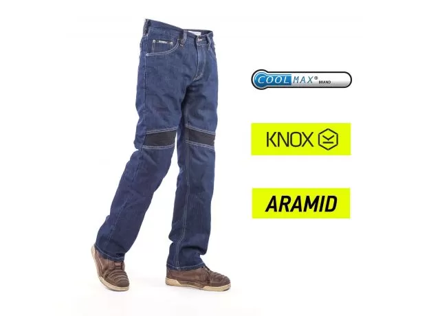 MOSU Мотоджинсы Boreas, Размер: 30/34, Цвет: синие