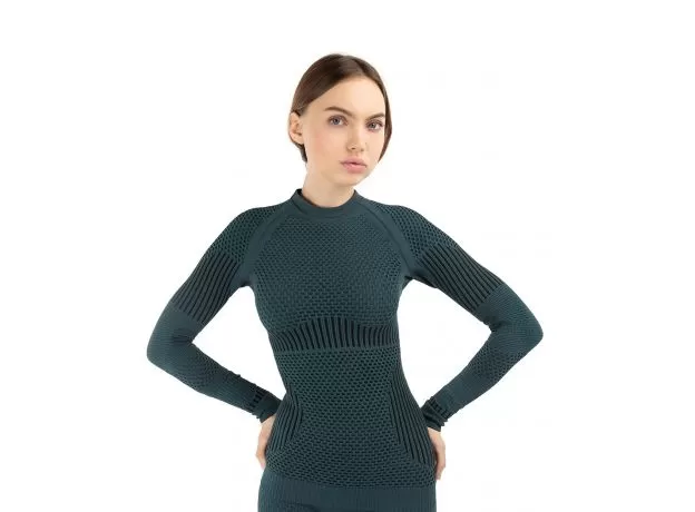 UltramaxCELL Термофутболка женская, Размер: M, Цвет: Сине-зелёный