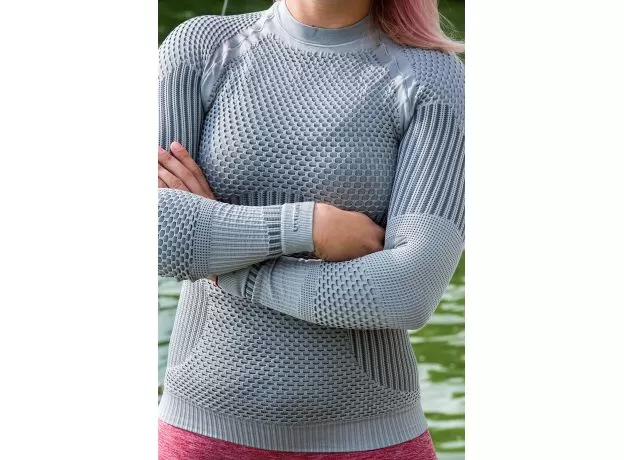 UltramaxCELL Термофутболка женская, Размер: M, Цвет: Серебро