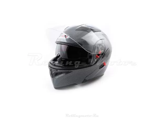 ATAKI Шлем FF902, Размер: XL, Цвет: Carbon черный/серый глянцевый