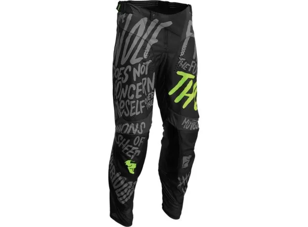 THOR Кроссовые штаны PULSE, Размер: 34, Цвет: COUNTING SHEEP CHARCOAL/ACID