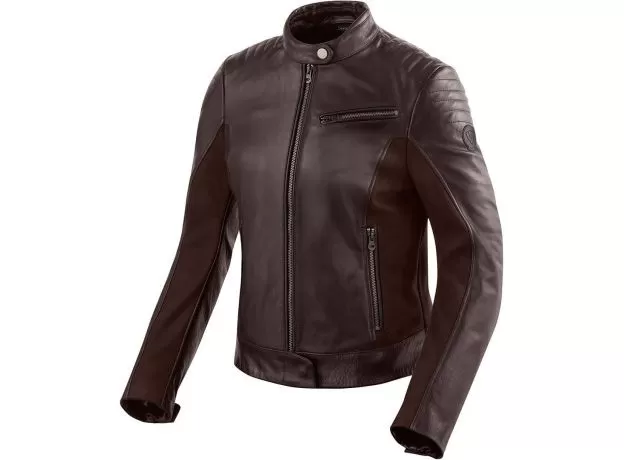 REV'IT! Мотокуртка кожаная Clare женская, Размер: 34, Цвет: DARK BROWN