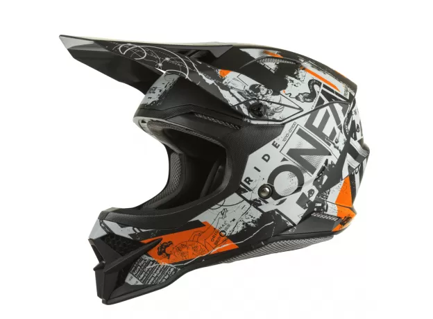 O’NEAL Шлем 3Series, Размер: M, Цвет: SCARZ V.22 Black/Gray/Orange