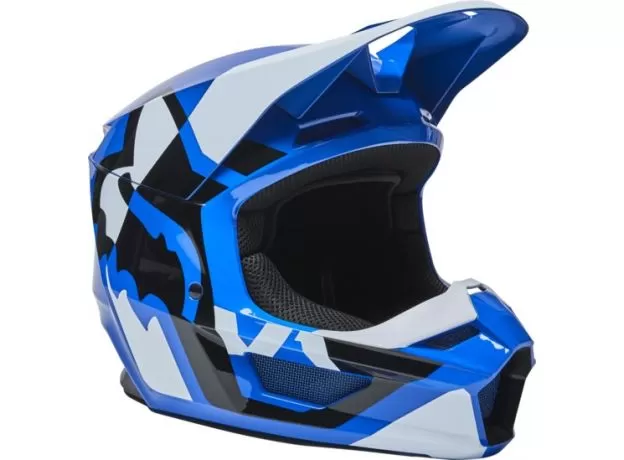 FOX Шлем V1, Размер: S, Цвет: Lux Blue 2022