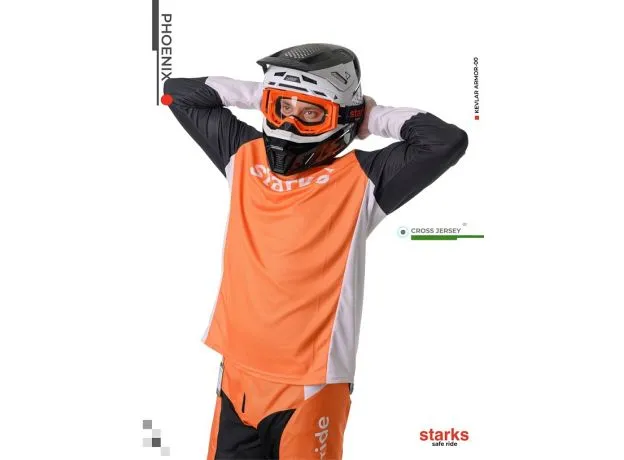 STARKS Джерси PHOENIX, Размер: L, Цвет: оранжевый/черный