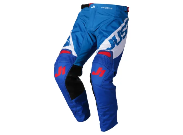JUST1 Кроссовые штаны J-Force, Размер: 30, Цвет: Vertigo Blue-White-Red от магазина rszone JUST1 Кроссовые штаны J-Force, Размер: 30, Цвет: Vertigo Blue-White-Red