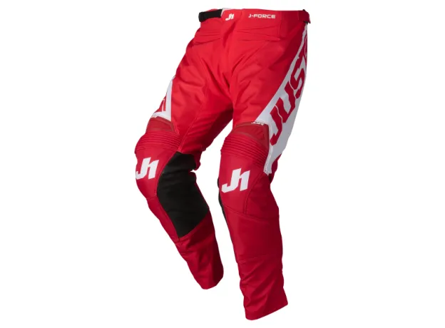 JUST1 Кроссовые штаны J-Force, Размер: 30, Цвет: Vertigo Red - White