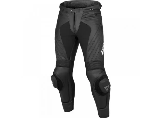 DAINESE Мотоштаны кожаные DELTA PRO EVO C2, Размер: 60, Цвет: Black/Blaсk
