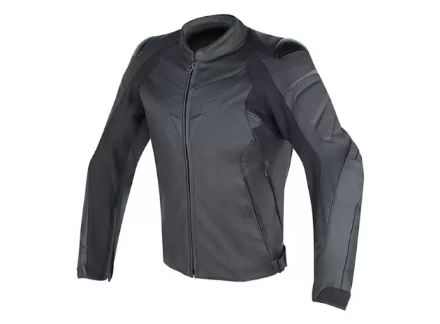 DAINESE Мотокуртка кожаная FIGHTER, Размер: 56, Цвет: Black/Blaсk