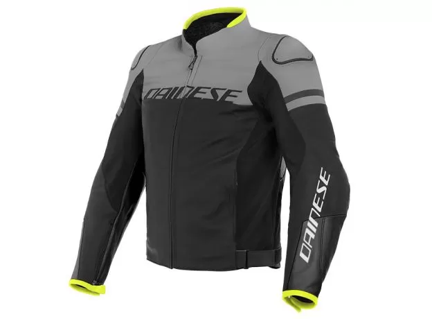 DAINESE Мотокуртка кожаная AGILE, Размер: 56, Цвет: Blackblack-Matt/Charcoal-Gray/Black-Matt