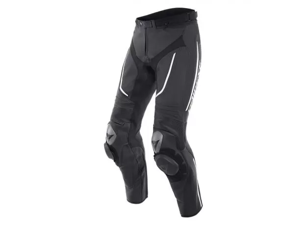 DAINESE Мотоштаны кожаные ALPHA PERF., Размер: 52, Цвет: Black/Black/White