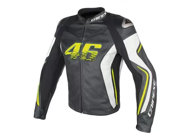 DAINESE Мотокуртка кожаная VR46 D2, Размер: 48, Цвет: VAL