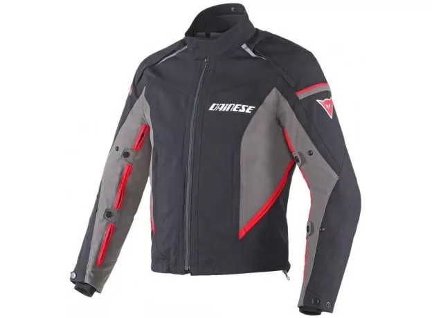 DAINESE Мотокуртка RAINSUN D-Dry, Размер: 58, Цвет: Black/Grey/Red