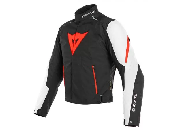 DAINESE Мотокуртка LAGUNA SECA 3 D-DRY, Размер: 48, Цвет: white/fluo-red/ black