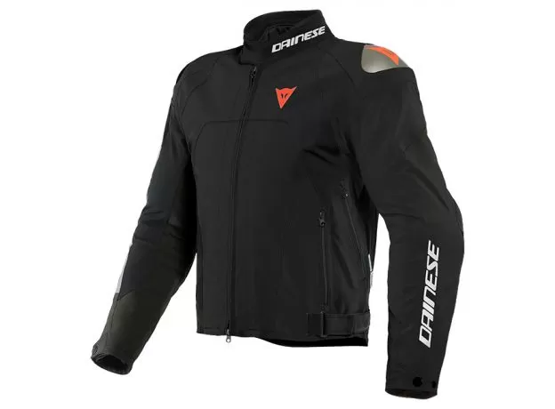 DAINESE Мотокуртка INDOMITA D-DRY XT, Размер: 52, Цвет: Black-Matt/Black-Matt/Fluo-Red