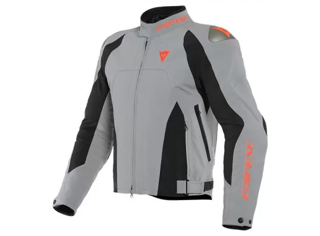 DAINESE Мотокуртка INDOMITA D-DRY XT, Размер: 52, Цвет: Frost-Gray/Black-Matt/Fluo-Red