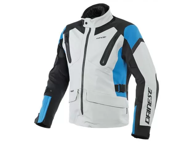 DAINESE Мотокуртка TONALE D-DRY, Размер: 50, Цвет: Glacier-Gray/Performance-Blue/Black