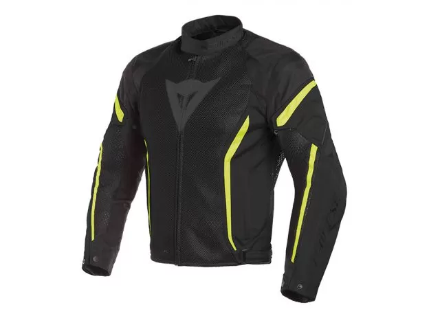 DAINESE Мотокуртка AIR CRONO 2, Размер: 46, Цвет: Black/Black/Fluo-Yellow