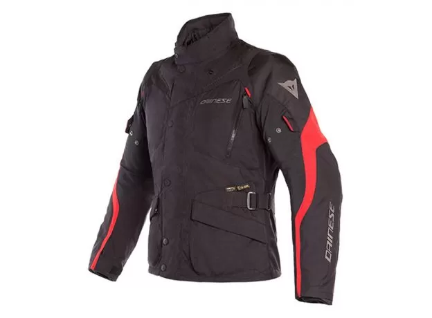 DAINESE Мотокуртка TEMPEST 2 D-DRY, Размер: 44, Цвет: Black/Black/Tour-Red