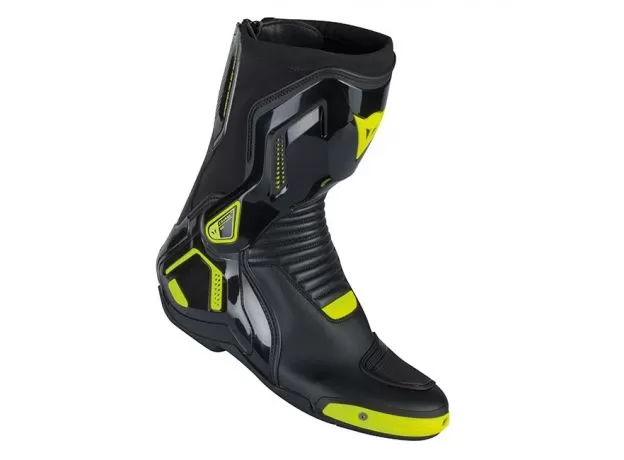 DAINESE Мотоботы COURSE D1 OUT, Размер: 45, Цвет: Black/Fluo-yellоw