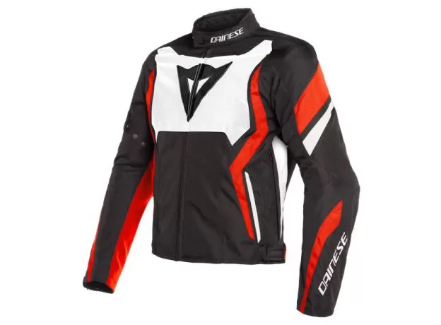 DAINESE Мотокуртка EDGE, Размер: 50, Цвет: Black/White/Fluo-Red