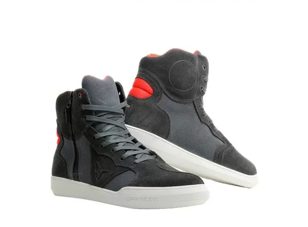 DAINESE Мотокеды METROPOLIS D-WP, Размер: 45, Цвет: carbon/fluo-red