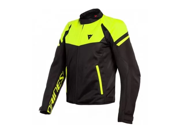 DAINESE Мотокуртка BORA AIR, Размер: 52, Цвет: Black/Fluo-yellоw