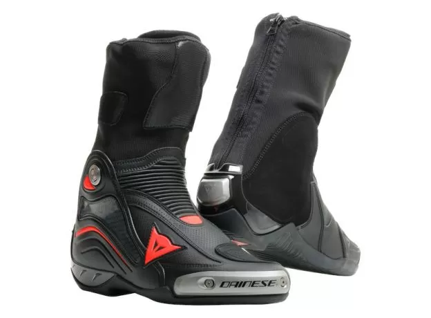 DAINESE Мотоботы AXIAL D1 AIR, Размер: 45, Цвет: Black/Fluo-Red