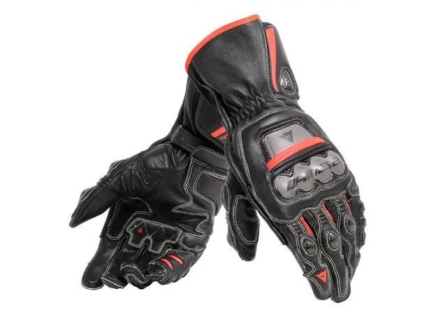DAINESE Мотоперчатки FULL METAL 6, Размер: XXL, Цвет: Black/Black/Fluo-Red