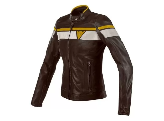 DAINESE Мотокуртка кожаная BLACKJACK женская, Размер: 40, Цвет: Brown