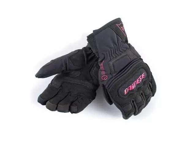 DAINESE Мотоперчатки CLUTCH EVO D-DRY женские, Размер: L, Цвет: Black/Pink