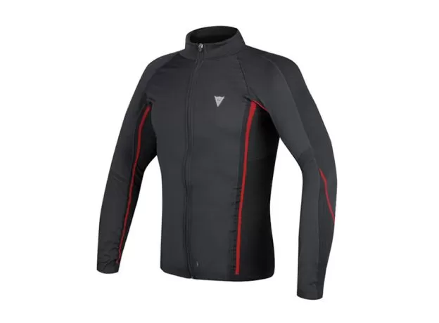 DAINESE Термофутболка D-CORE NO-WIND LS, Размер: L, Цвет: Blаck/Red