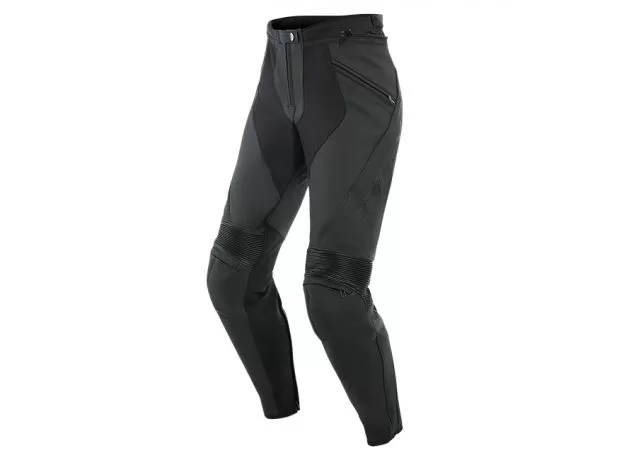 DAINESE Мотоштаны кожаные PONY 3 женские, Размер: 50, Цвет: BLACK MATT