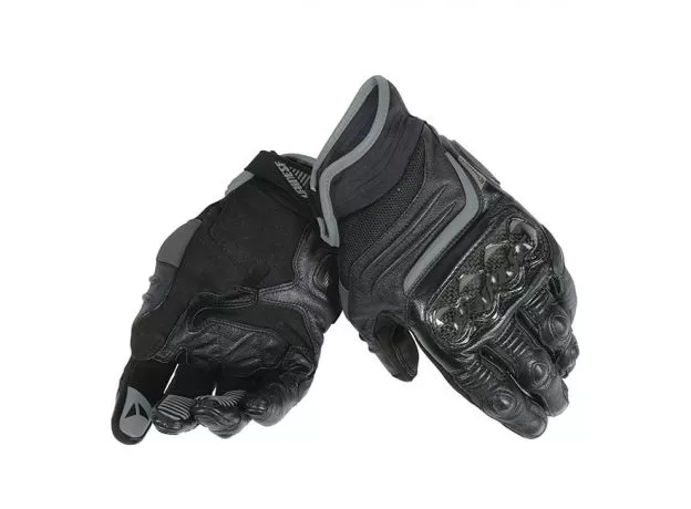 DAINESE Мотоперчатки CARBON D1 SHORT женские, Размер: M, Цвет: Black/Black/Black