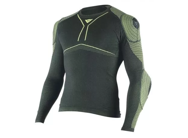 DAINESE Термофутболка D-CORE ARMOR, Размер: S, Цвет: Black/Fluo-yellоw