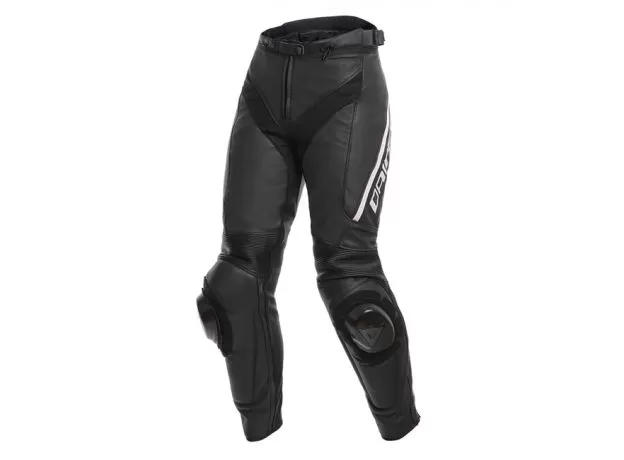 DAINESE Мотоштаны кожаные DELTA 3 женские, Размер: 40, Цвет: Black/Black/White