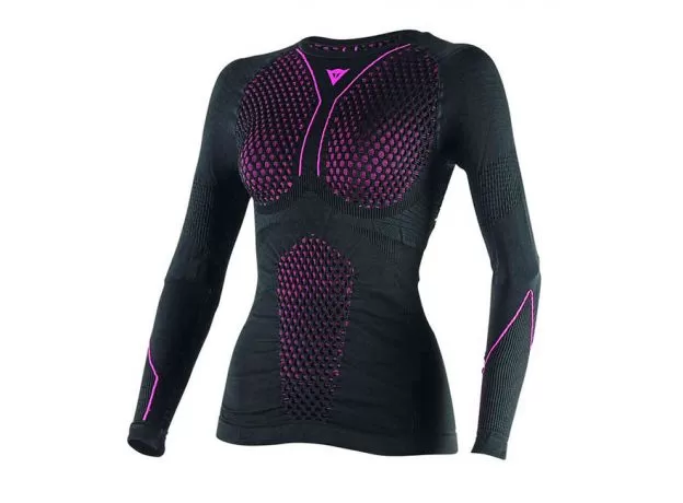 DAINESE Термофутболка D-CORE LS женская, Размер: M, Цвет: Black/Pink