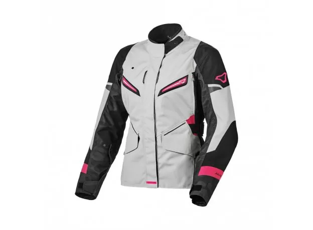 MACNA Мотокуртка SONAR женская, Размер: XL, Цвет: Black/White/Pink