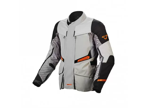 MACNA Мотокуртка FUSOR, Размер: 3XL, Цвет: Grey/Orange