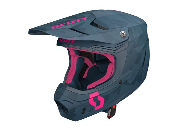 SCOTT Шлем 350 EVO, Размер: M, Цвет: Blue/pink