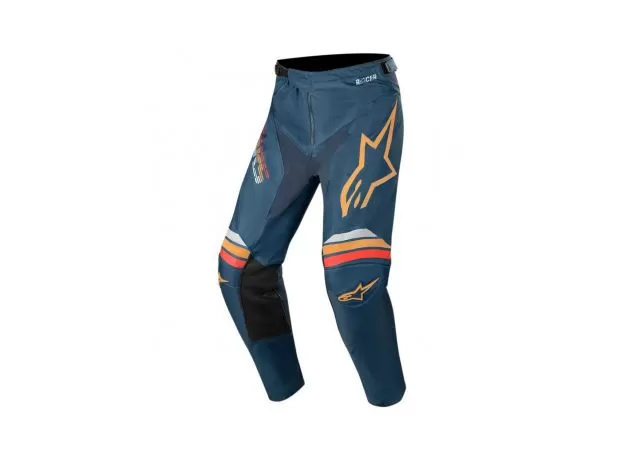 ALPINESTARS Кроссовые штаны RACER, Размер: 32, Цвет: BRAAP navy blue/orange