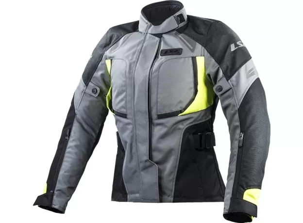 LS2 Мотокуртка PHASE женская, Размер: XL, Цвет: серо-черно-желтый