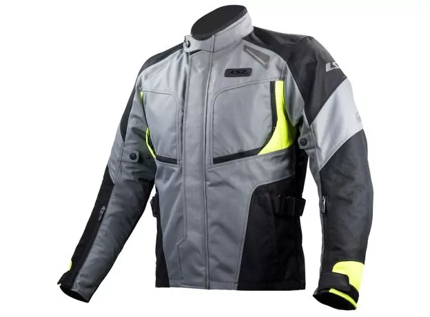 LS2 Мотокуртка PHASE, Размер: S, Цвет: серо-черно-желтый