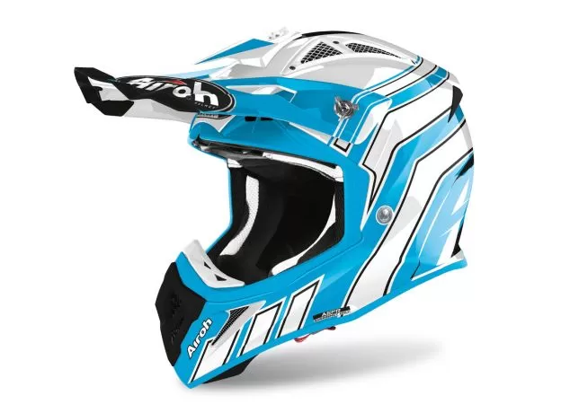 AIROH Шлем AVIATOR ACE, Размер: S, Цвет: ART - Azure Gloss
