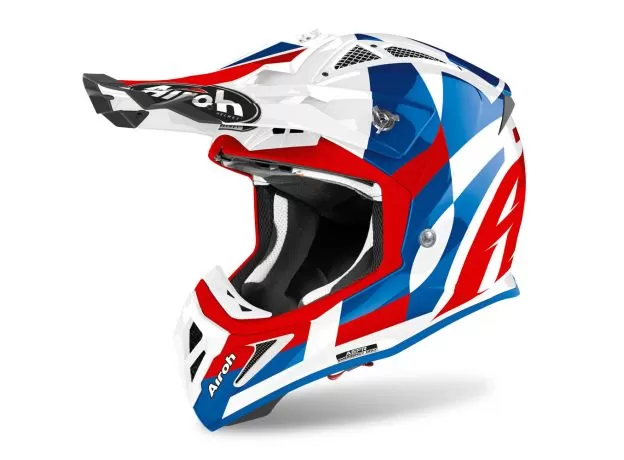 AIROH Шлем AVIATOR ACE, Размер: M, Цвет: TRICK - Blue Gloss