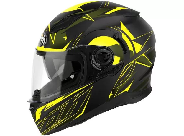 AIROH Шлем MOVEMENT, Размер: XL, Цвет: MESH - YELLOW MATT