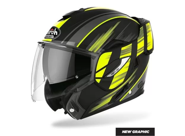 AIROH Шлем REV 19, Размер: L, Цвет: Ikon - Yellow Matt