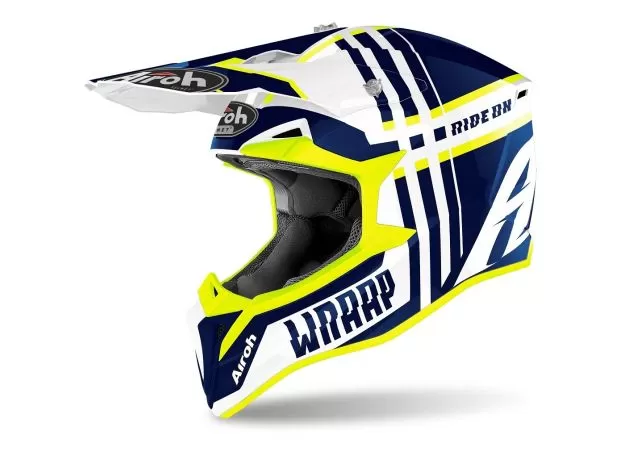 AIROH Шлем WRAAP, Размер: XL, Цвет: Broken Blue Gloss